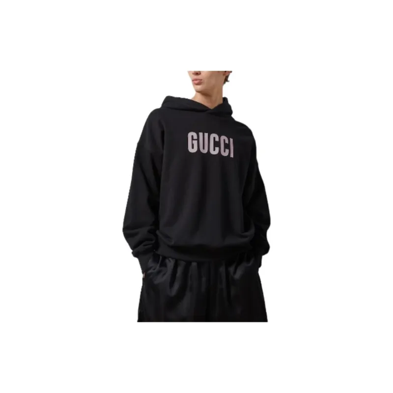 GUCCI Graphic-print Cotton Jersey Hoodie-3
