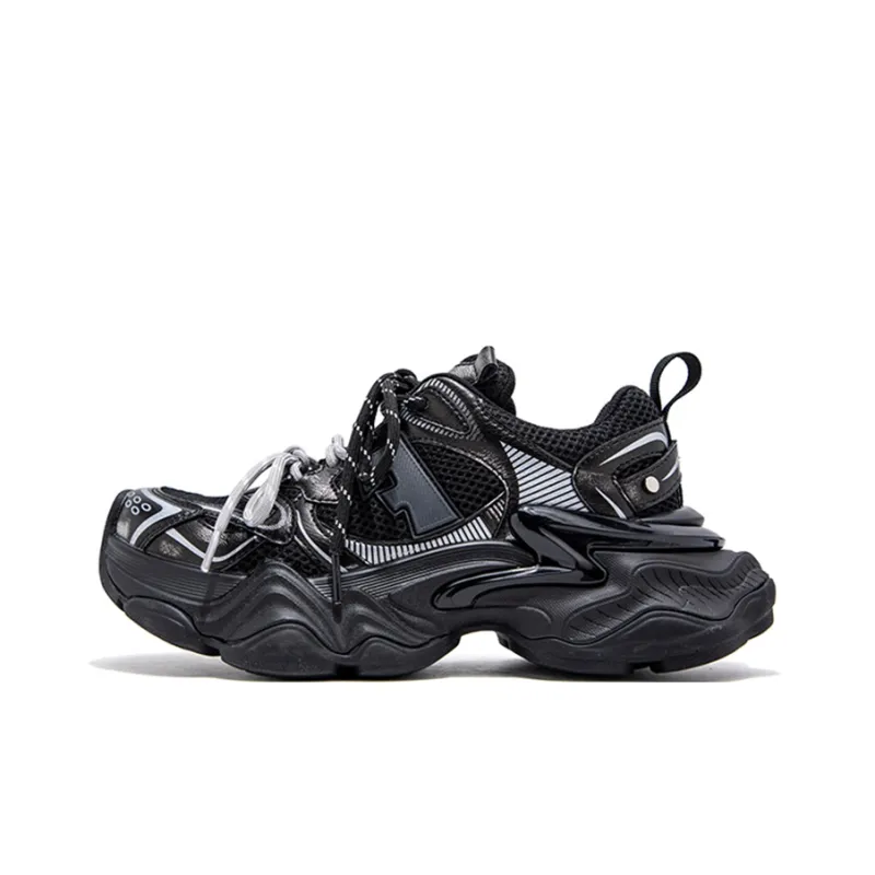 FALLINMISS Star Sea Shoe Series Height Increasing Warmth Low-Top Chunky Sneakers Women's-5