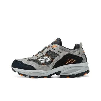 Skechers OUTDOOR MENS Anti Slip Wear Resistant Low Top Outdoor Shoes Men's Gray Orange