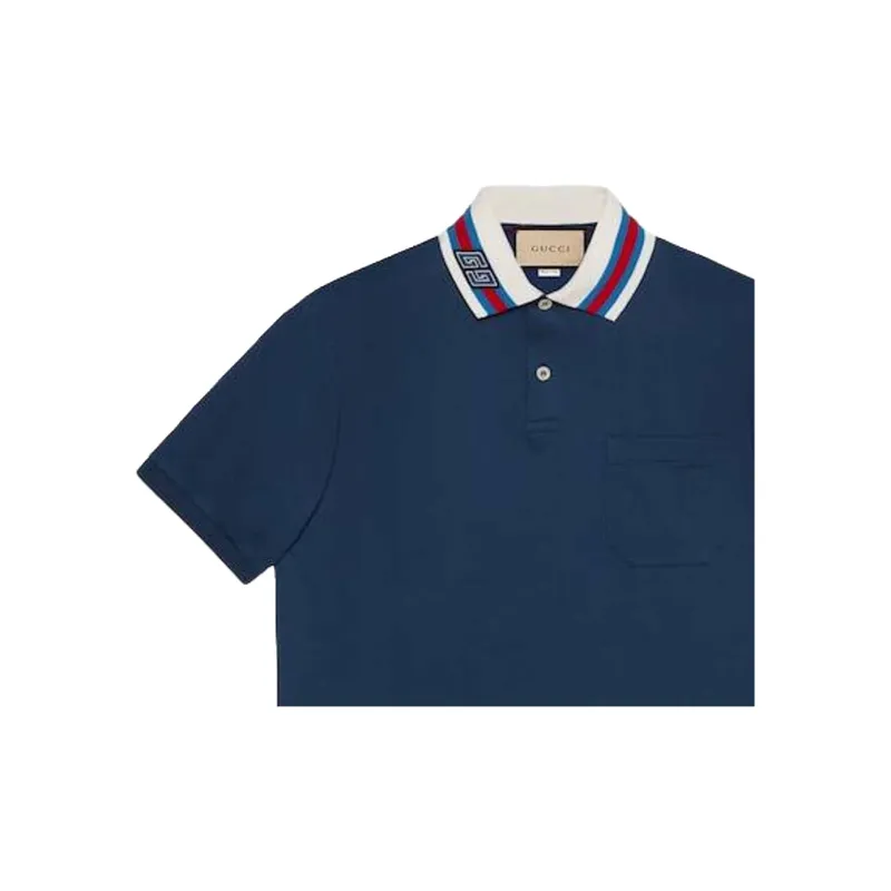 GUCCI 2024 Early Spring Collection T Shirt Men's Blue-7