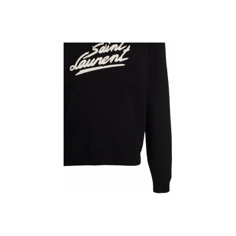 SAINT LAURENT Sweatshirts Men Black-4