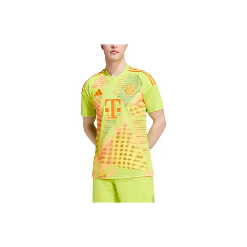 Adidas FC BAYERN 24/25 GOALKEEPER JERSEY Soccer Jerseys Men's Half Sun Yellow-2