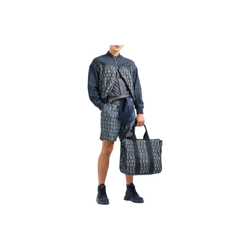 ARMANI EXCHANGEAE Denim Shorts Men's Dark Gray-1
