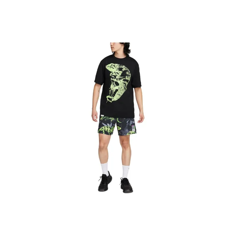 Nike Dri Fit Casual Shorts Men Explosion Green Yellow-0