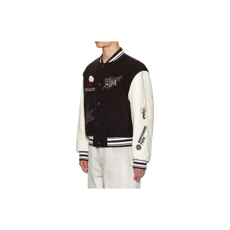 WOOYOUNGMI Patch detail Bomber Jacket-6