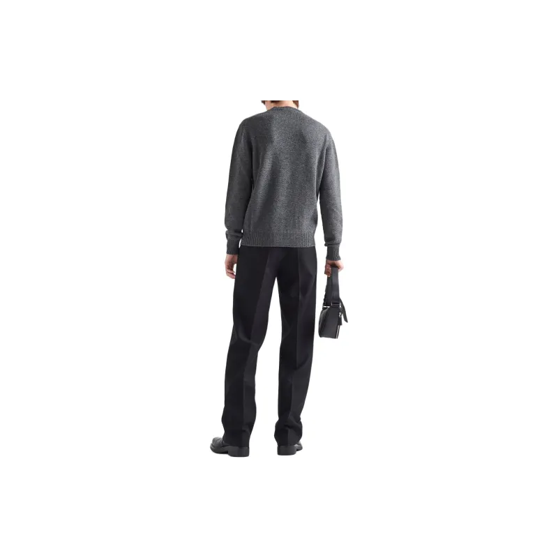 PRADA Sweaters Men Gray-2