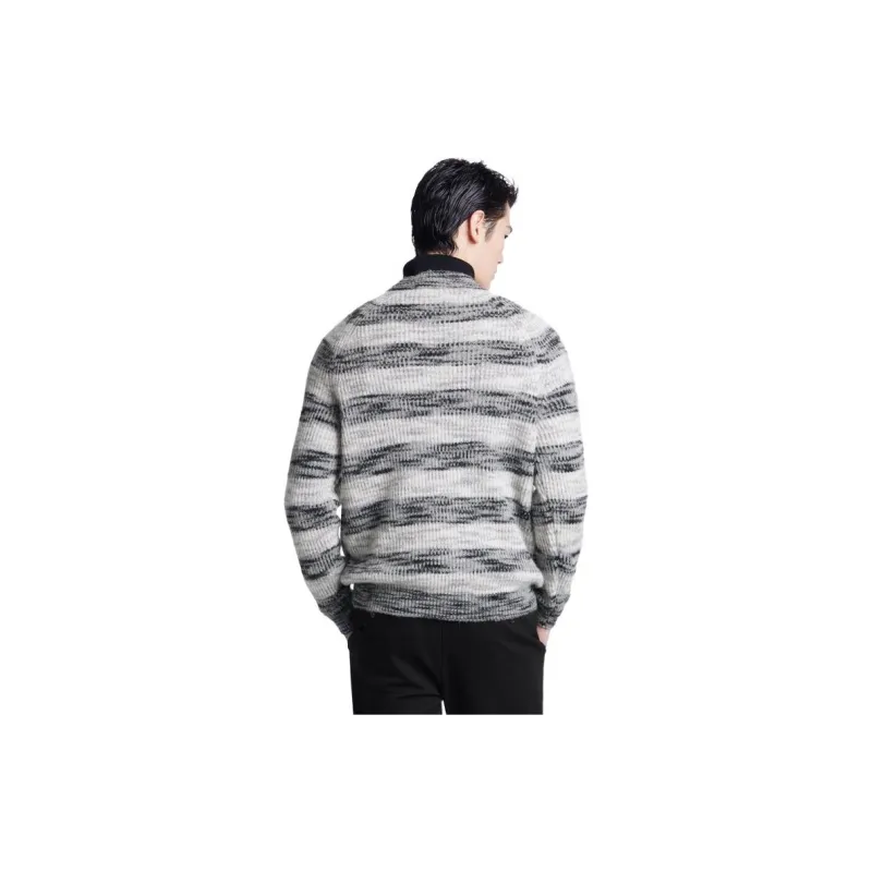 K BOXING Cashmere Sweater Men's Light Gray-1