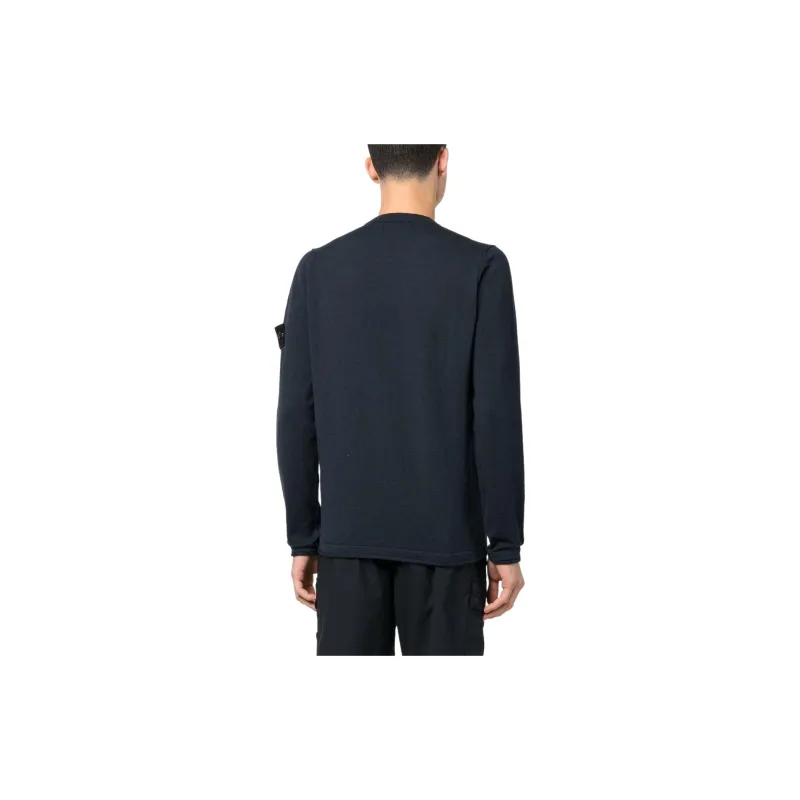 STONE ISLAND Logo Patch Crewneck Jumper-3