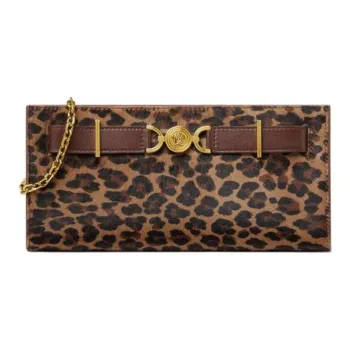 VERSACE Medusa '95 Leopard print Clutch Bag