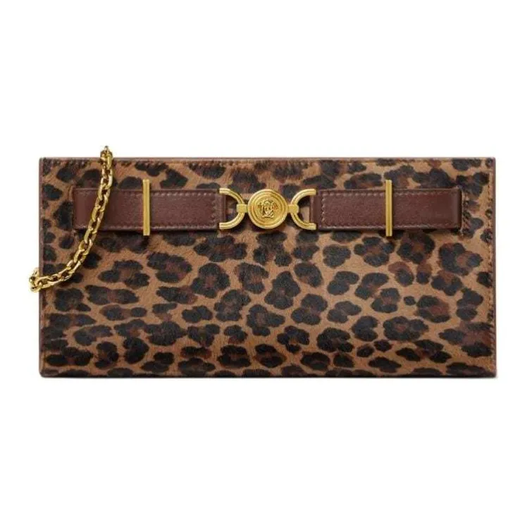 VERSACE Medusa '95 Leopard print Clutch Bag-0