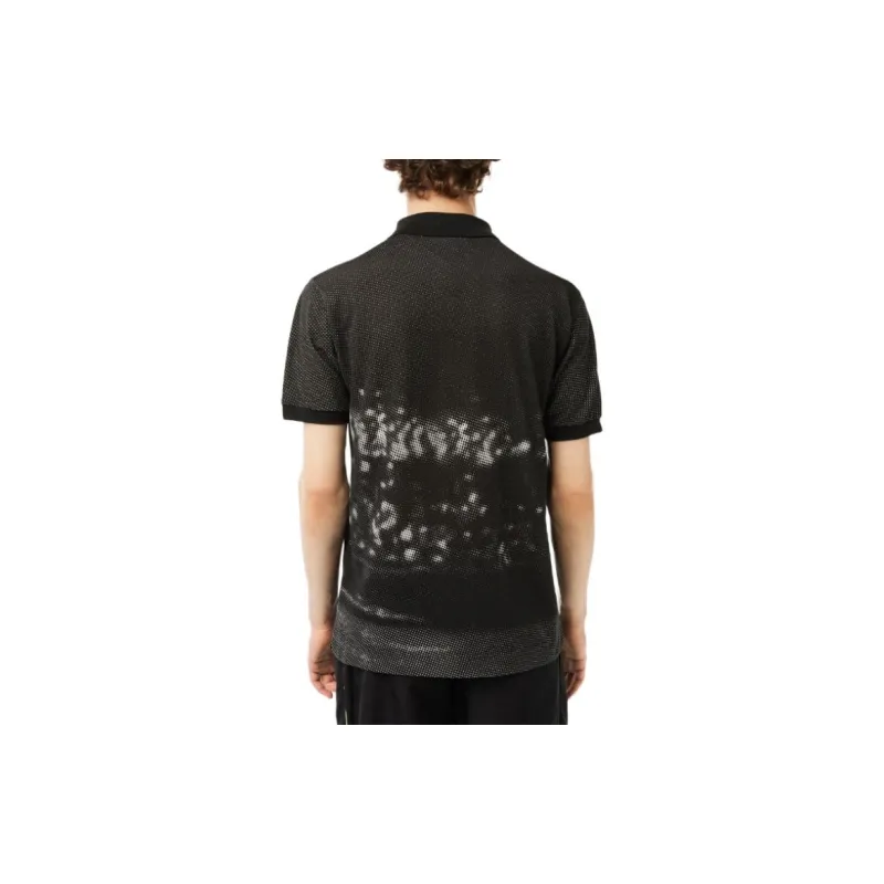 LACOSTE René LACOSTE print Polo Shirt-3