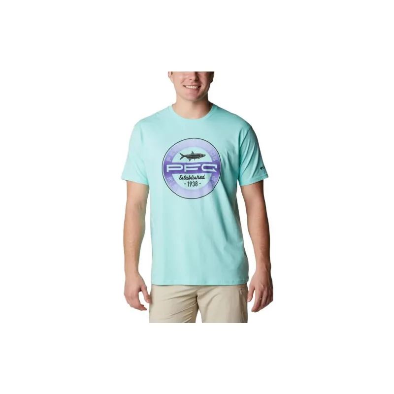 Columbia T-Shirts Men Teal-1