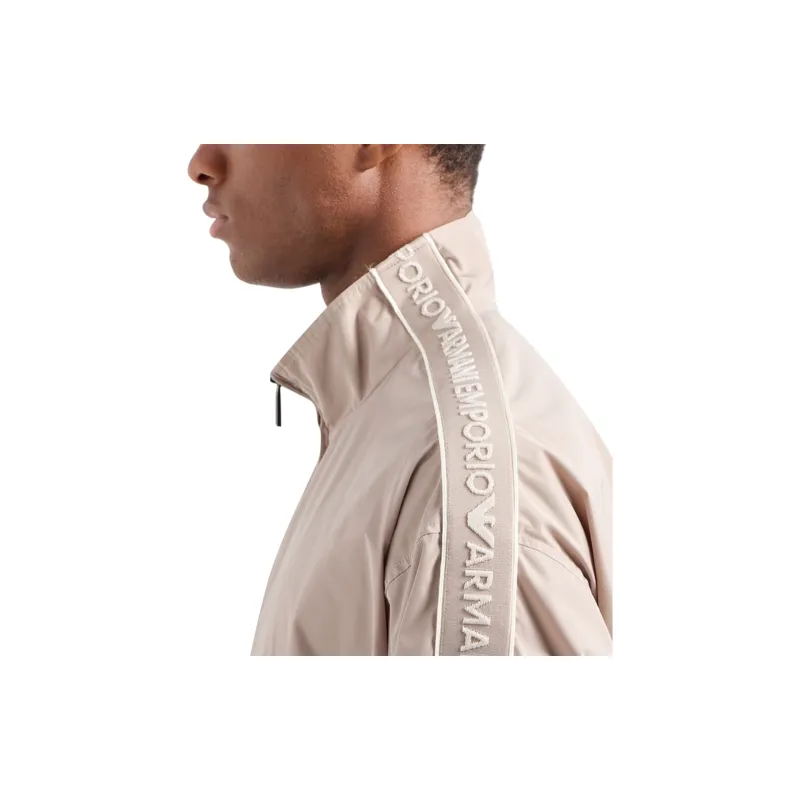 EMPORIO ARMANI Logo Tape Zip Up Sports Jacket-4