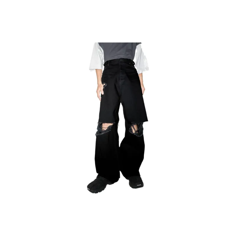 Balenciaga SS22 Jeans Loose Fit Style Men's Black-2