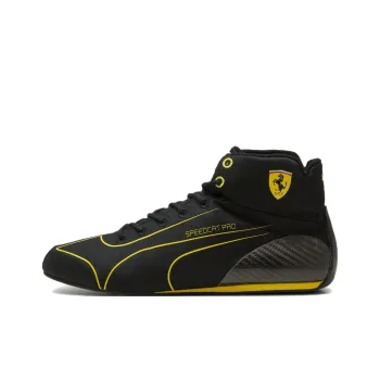 Ferrari x PUMA Speedcat Anti-Slip Wear-Resistant Mid-Top Training Shoes Men's Black Yellow