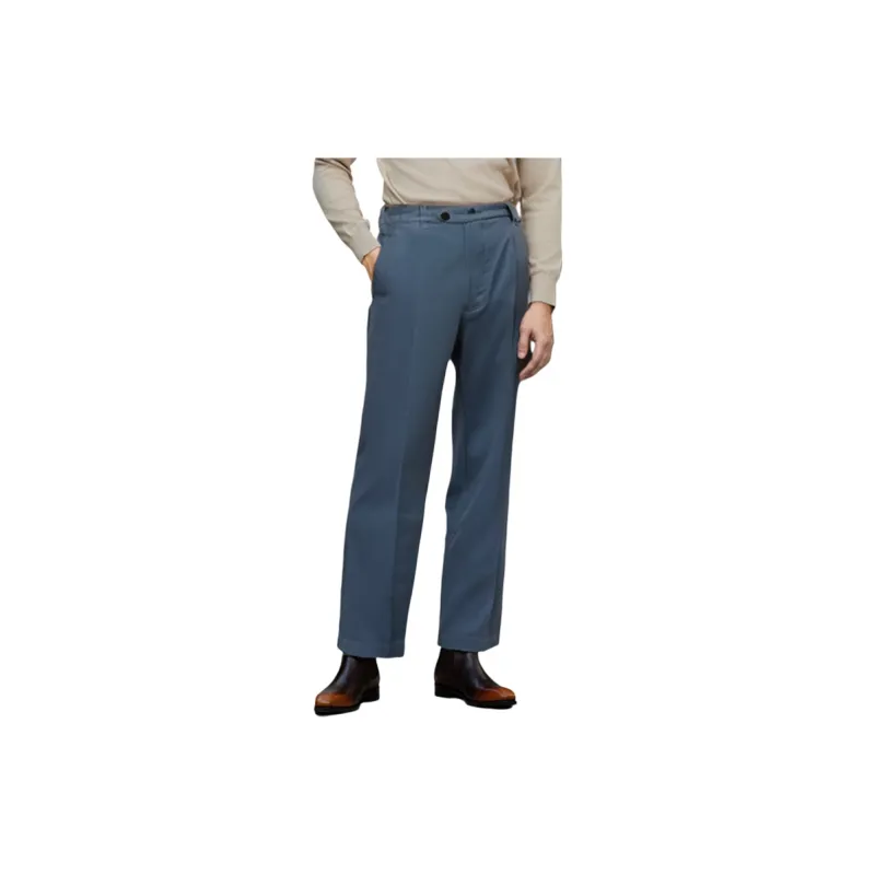 KENZO Letter Logo Casual Pants Men Dark Blue-3