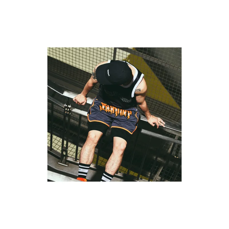 BURNIN x LINING Casual Shorts Unisex Black Gray-6