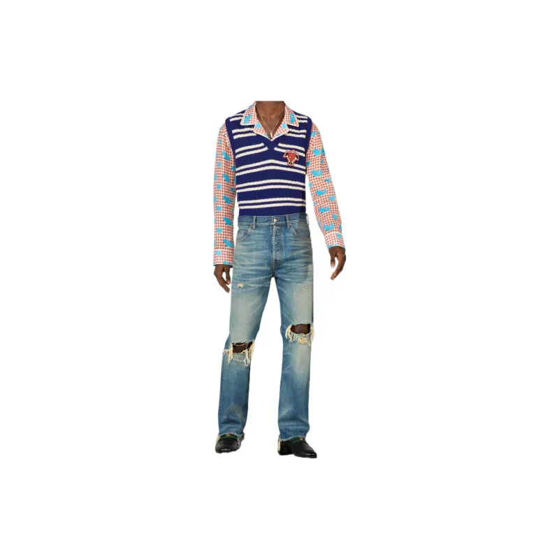 GUCCI Jeans Men Denim Blue-2
