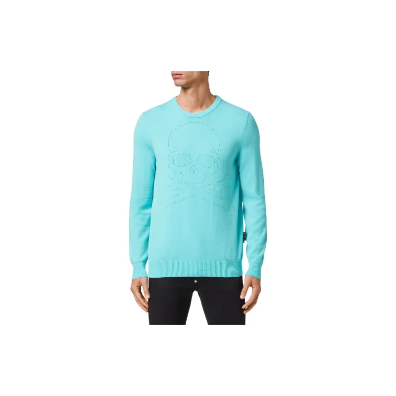PHILIPP PLEIN Fine knit Skull motif Jumper-2