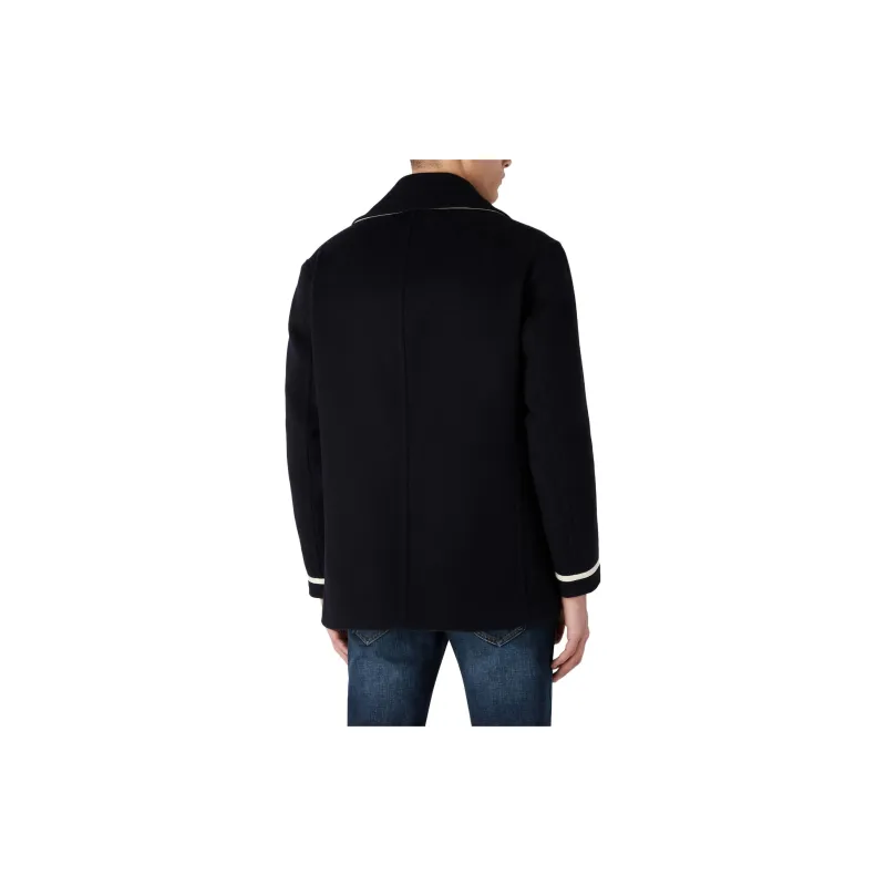 EMPORIO ARMANI Coats Men Marine Blue-2