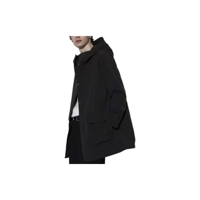 UNIQLO Trench Coat Unisex Black-2
