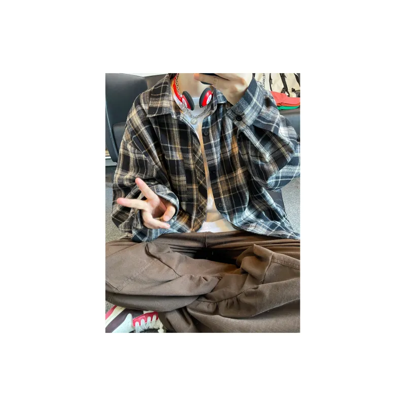 PAINT STAIN Long Sleeved Shirt Unisex-8