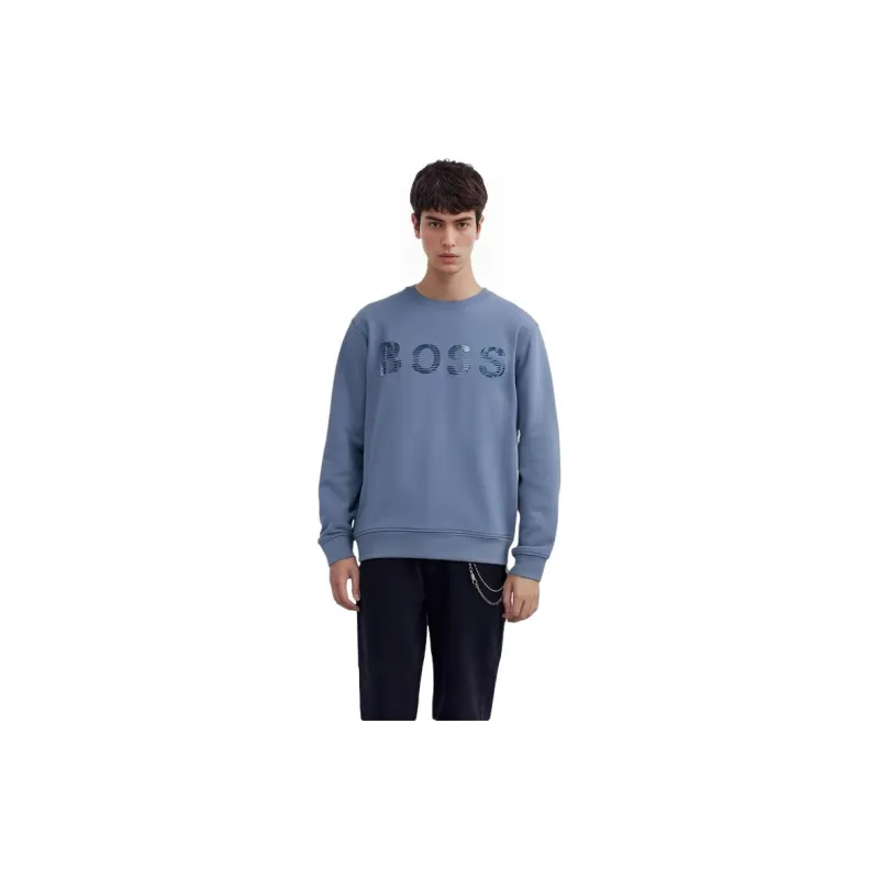 HUGO BOSS Sweatshirts Men Gray Blue-4
