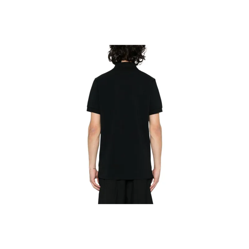 BALLY Logo Embroidered Straight Hem Polo Shirt-3