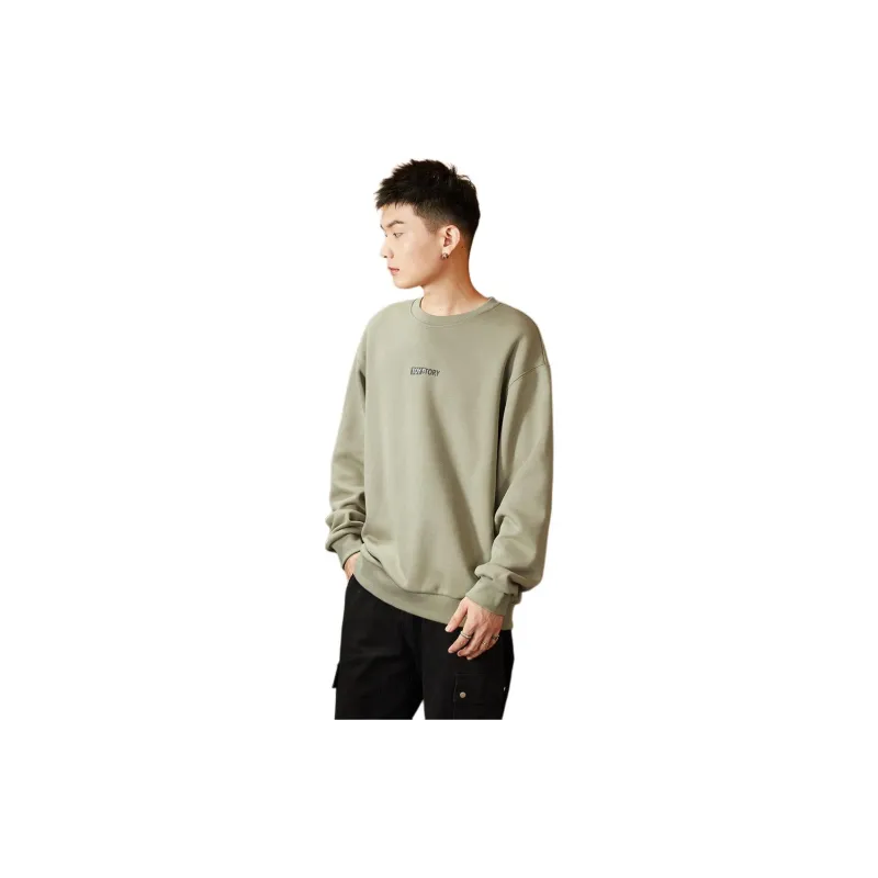 Tonlion Sweatshirt Men's Gray Tea Green-1