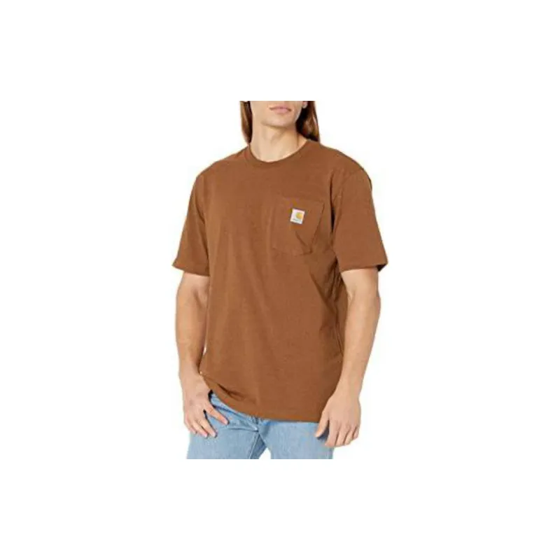 Carhartt T Shirts Men Walnut Brown-2