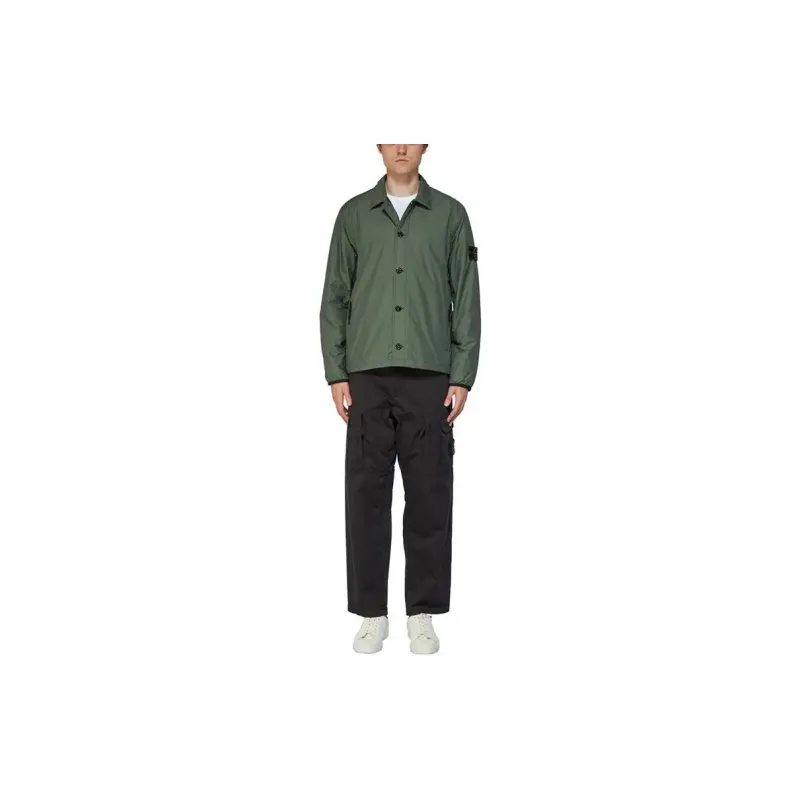 STONE ISLAND Jackets Men Gray Green-4