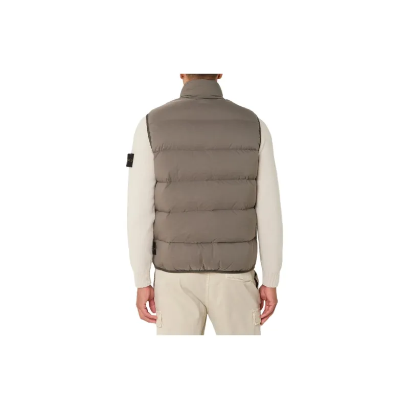STONE ISLAND High Neck Zipped Down Gilet-2