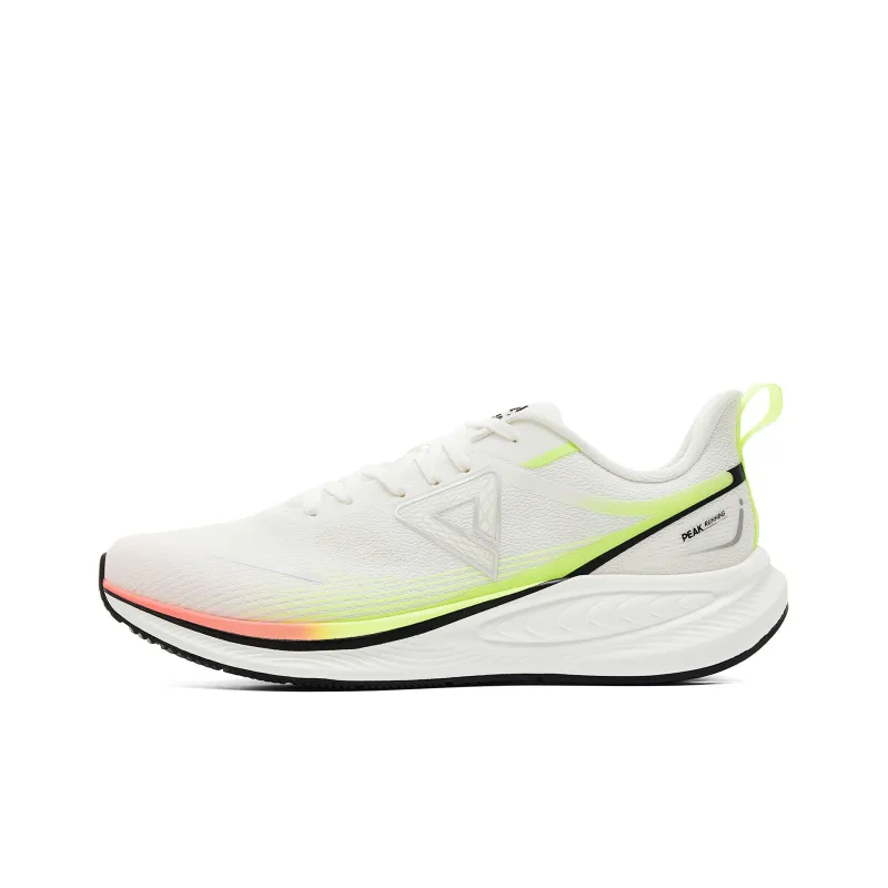 PEAK Running Shoes Men Low Top White Yellow Purple-0