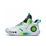 White Green Leather Upper