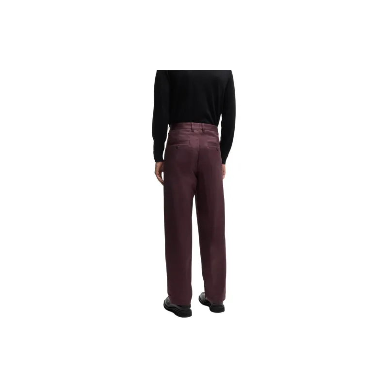 HUGO BOSS x Porsche FW24 Casual Pants Men's Natural Red-3