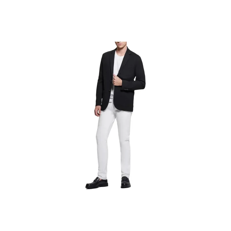 GUESS Eco Tyron Tech-Stretch Blazer Business Suit Men's Black-1