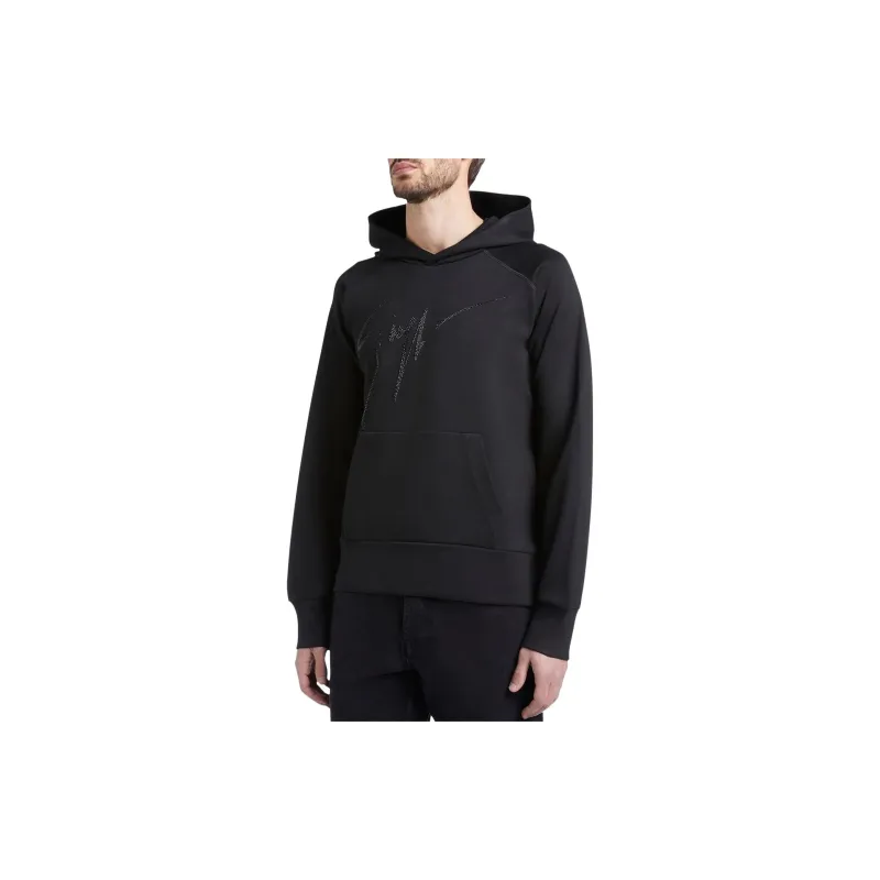 Giuseppe Zanotti Crystal embellished Logo Hoodie-3