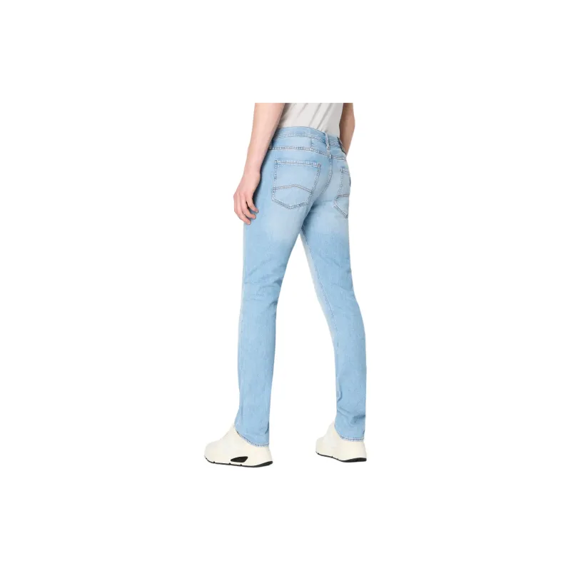 ARMANI EXCHANGE J13 Slim Fit Cotton Linen Denim Jeans Jeans Men's Blue-2