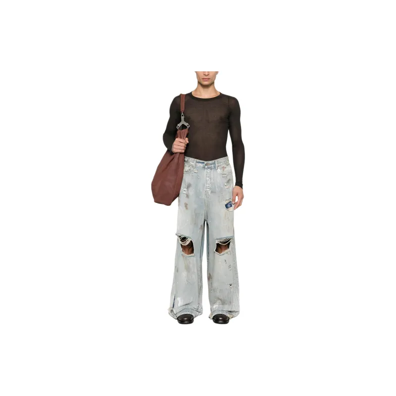 Vetements Trashed Big Shape Jeans-1