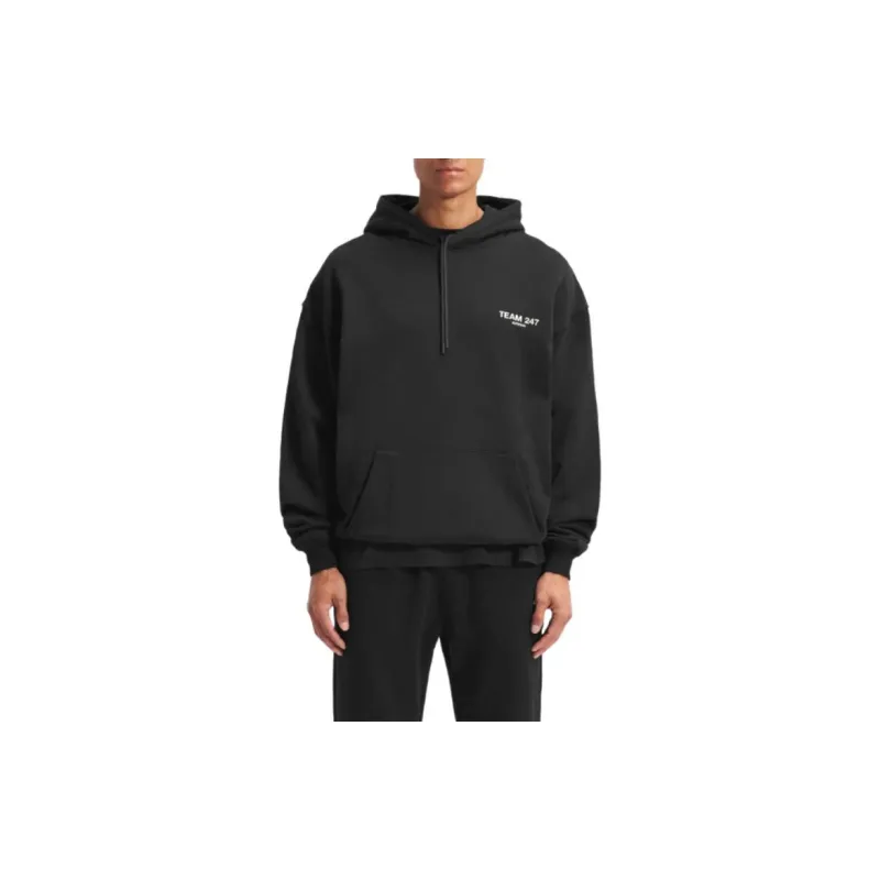 REPRESENT Team 247 Oversized Hoodie Sweatshirt Men's Black-5
