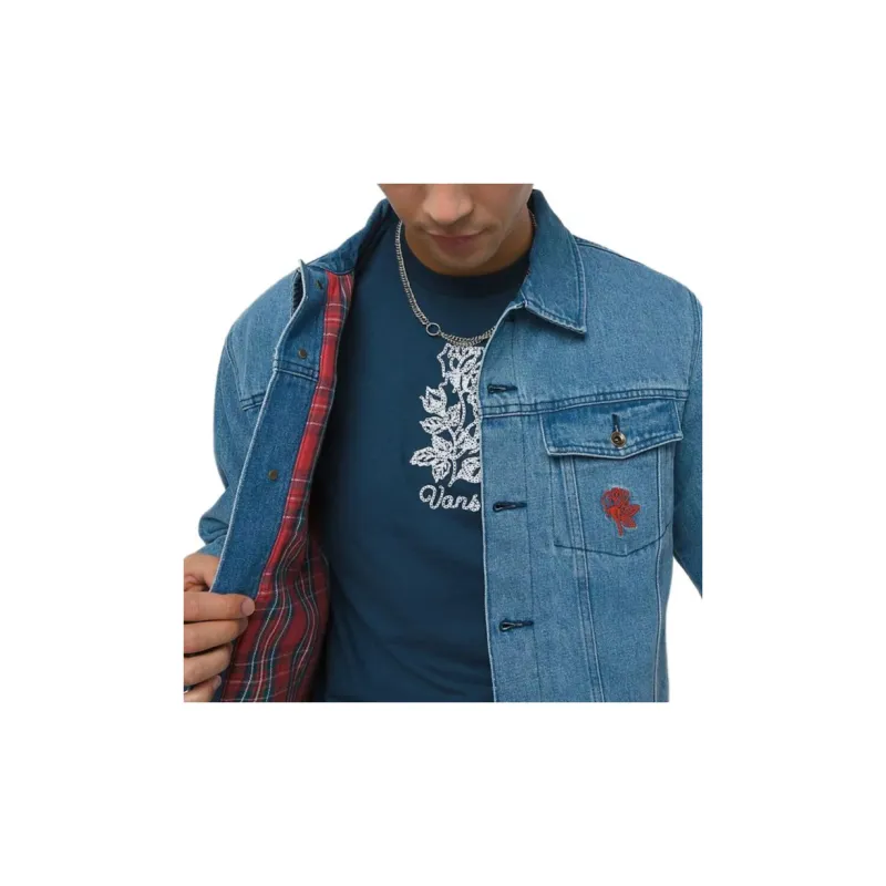 Vans Denim Jackets Men Blue-4