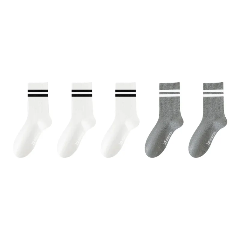 MIIOW Mid Calf Socks Women's 5 Pack-13