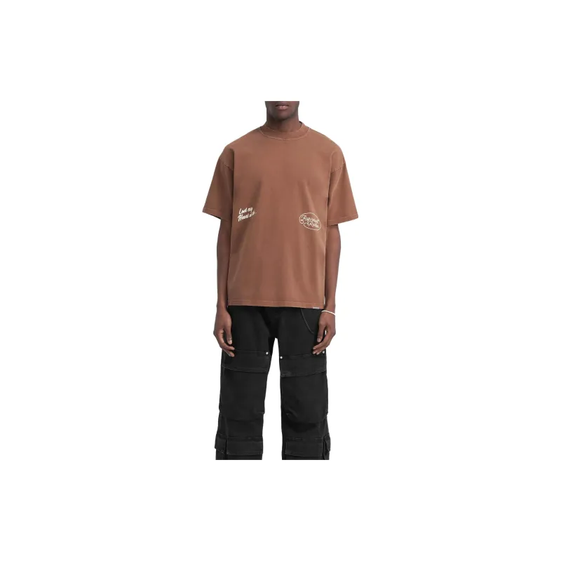 REPRESENT Chain Stitch Rodeo T-Shirt T-Shirt Men's Vintage Brown-5