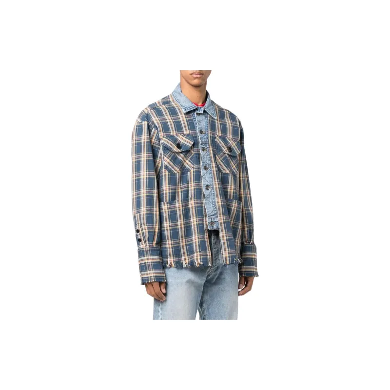 GREG LAUREN Jackets Men Marine Blue-3