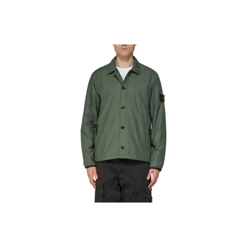 STONE ISLAND Jackets Men Gray Green-3