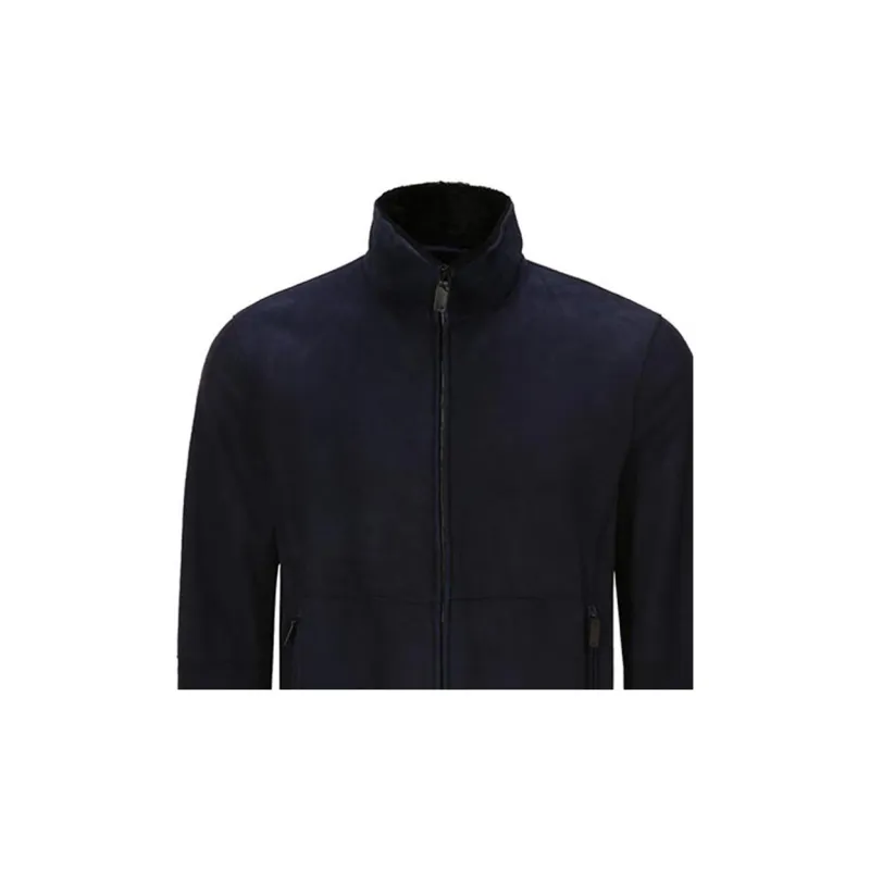 EMPORIO ARMANI Leather Jacket Men's Black-4