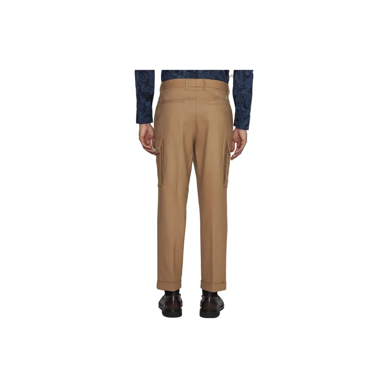 ETRO Cargo Pockets Stretched Tapered Trousers-2