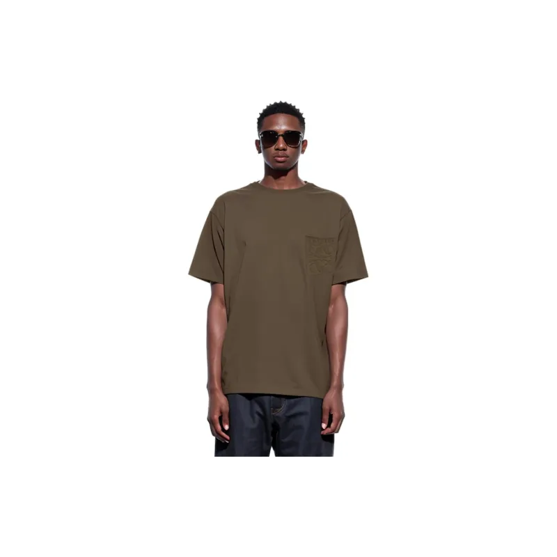 LOEWE Debossed Anagram Cotton T Shirt-3