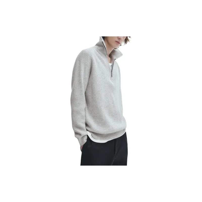 Massimo Dutti Sweater Men's Gray-4