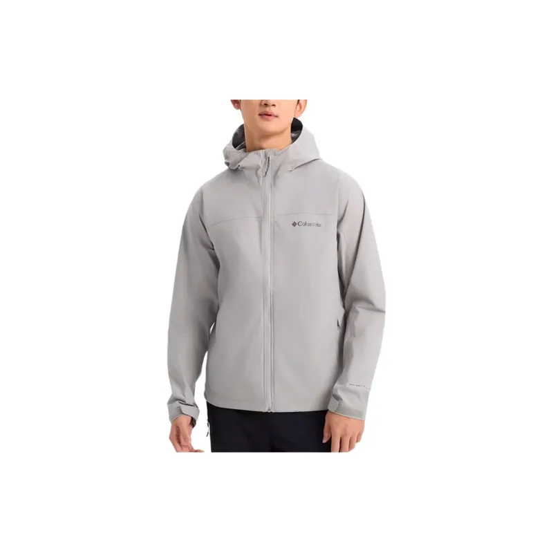 Columbia Water Resistant Windbreaker Jacket Men's Gray-3